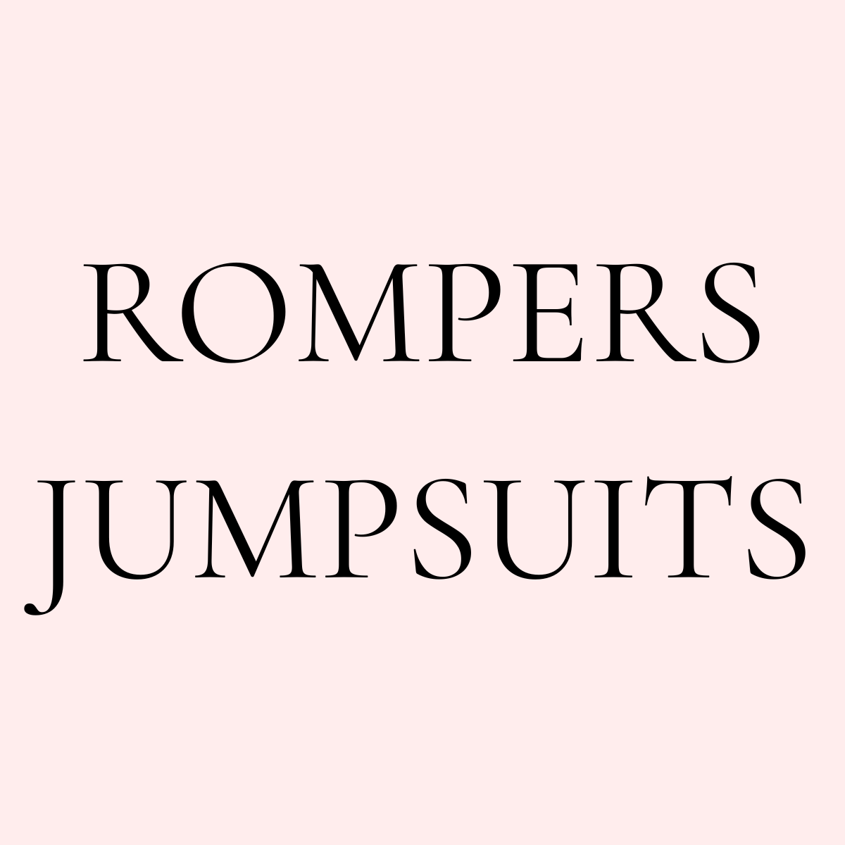 Rompers/Jumpsuits