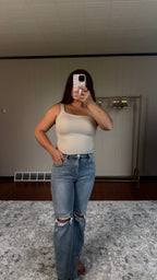Everyday Double Layered Square Neck Tank - 3 Colors